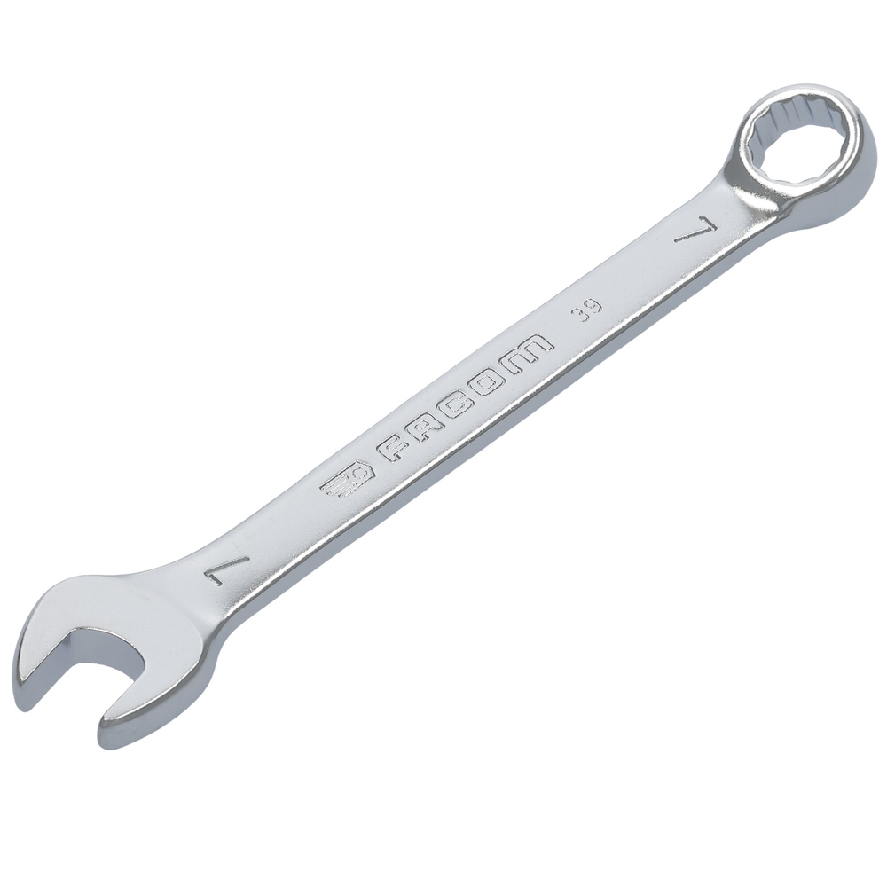 Clé mixte courte métrique 12 pans 7 mm - Par 5 - FACOM - 39.7