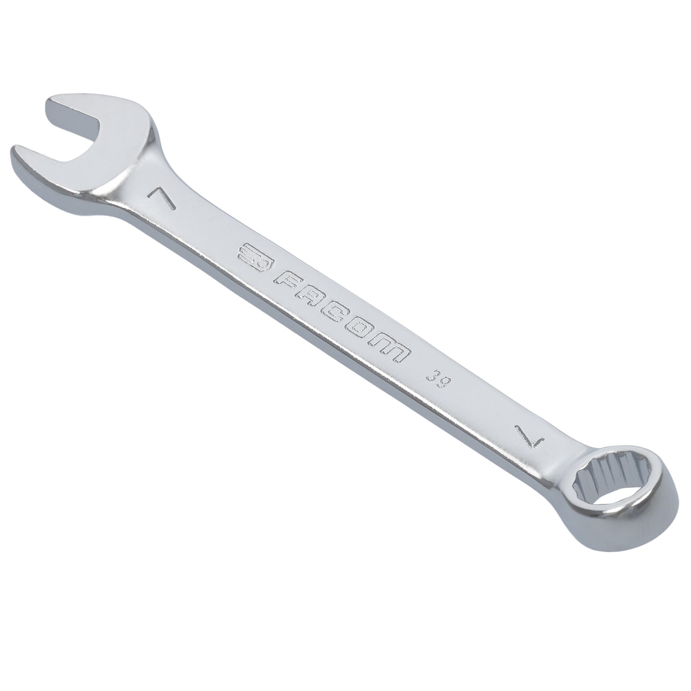 Clé mixte courte métrique 12 pans 7 mm - Par 5 - FACOM - 39.7