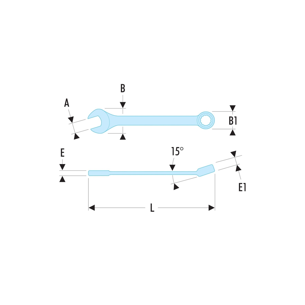 Clé mixte longue 29 mm - FACOM - 40.29LA