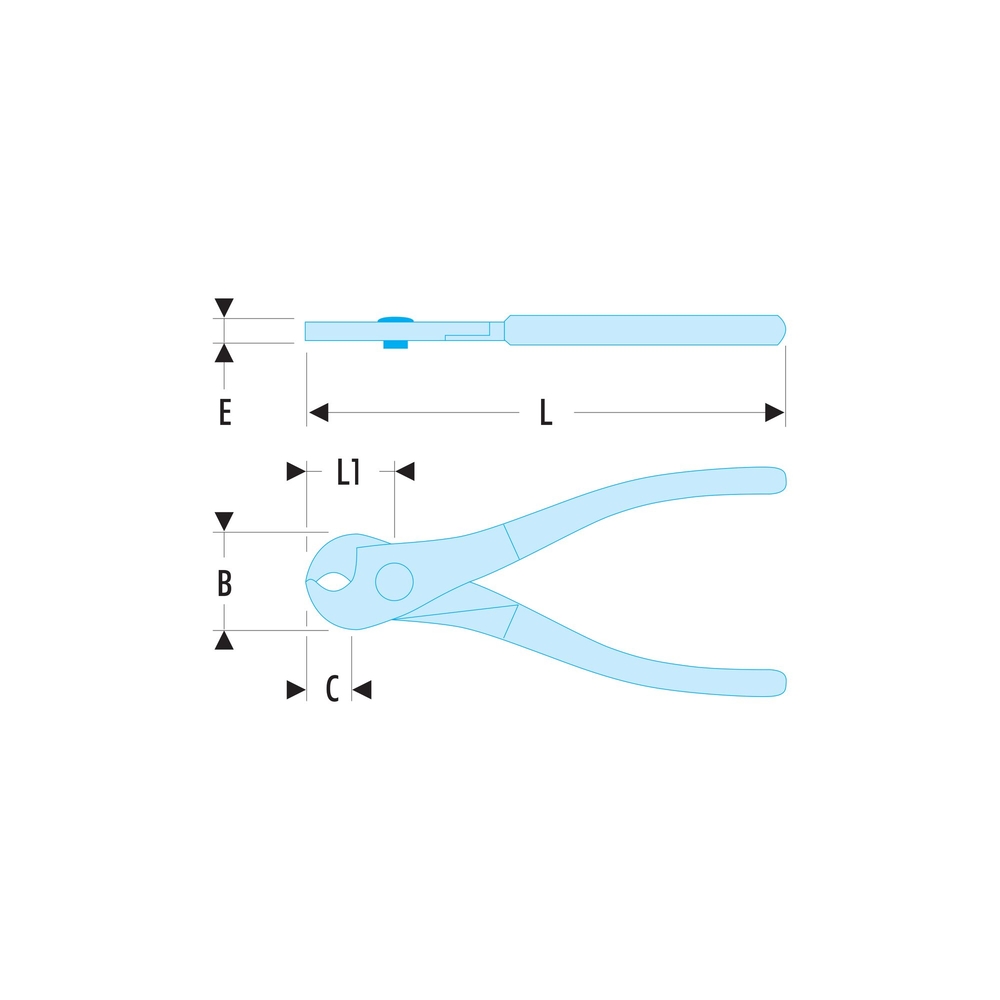 Coupe-cable Ø30mm - cuivre/alu - FACOM - 412.30