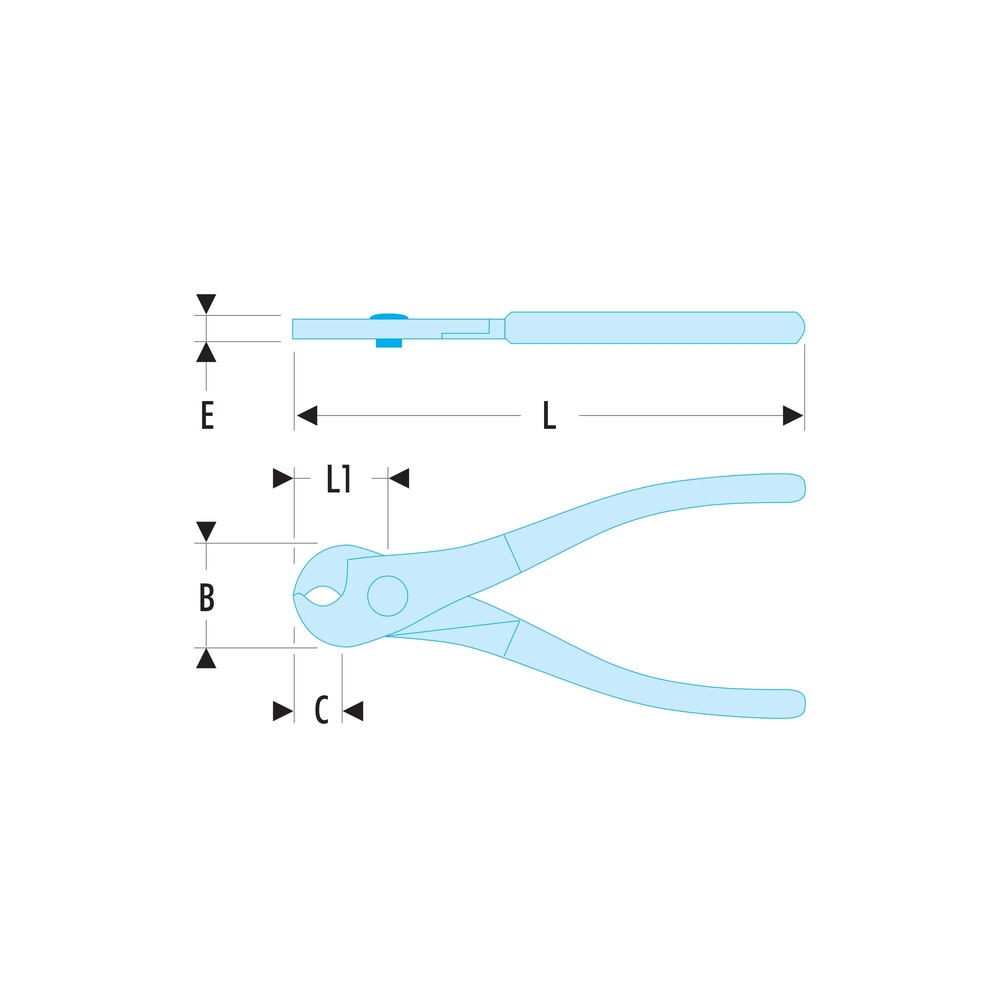 Coupe-cable Ø42mm - cuivre/alu - FACOM - 412.42