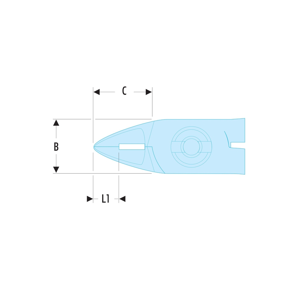 Pince coupante Micro-Tech diagonale pour composants DIP-CMS - FACOM - 417.SPMT