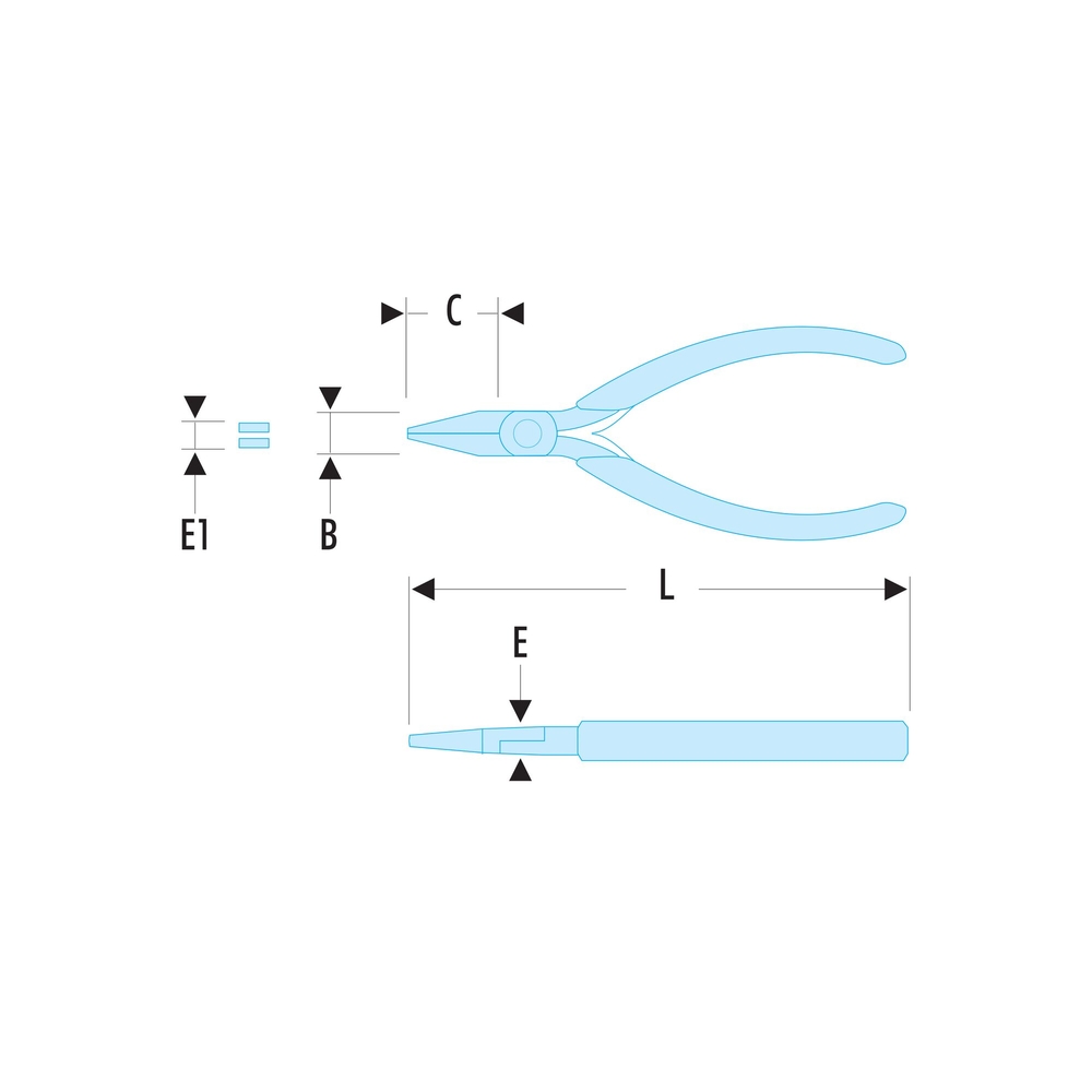 Pince becs plats courts ESD - FACOM - 431.E