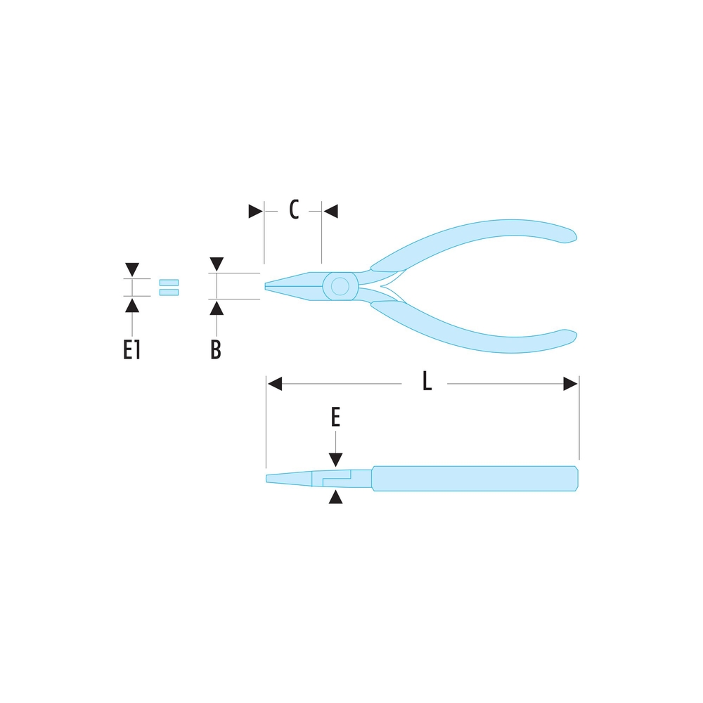 Pince becs plats courts Micro-Tech - FACOM - 431.MT