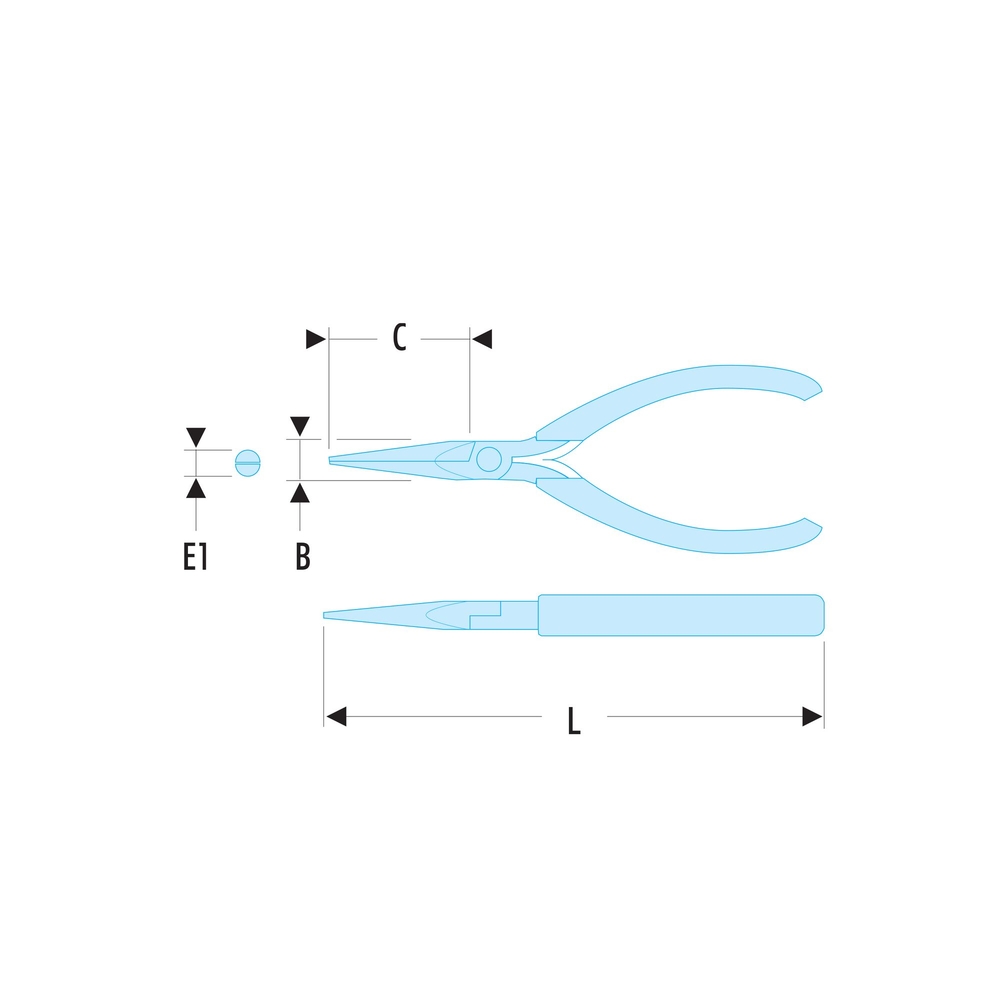 Pince becs mi-ronds longs ESD - FACOM - 432.LE