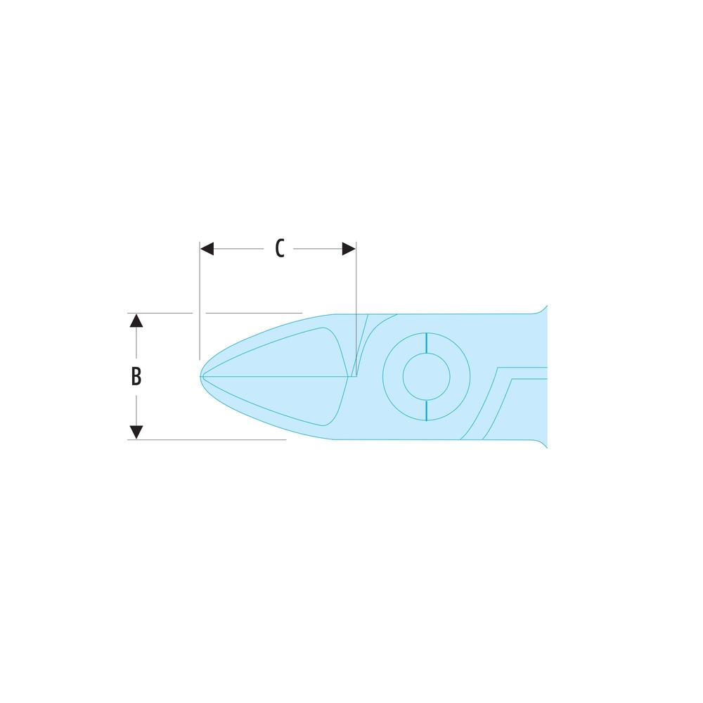 Pince coupe semi-rase Micro-Tech - FACOM - 435.MT