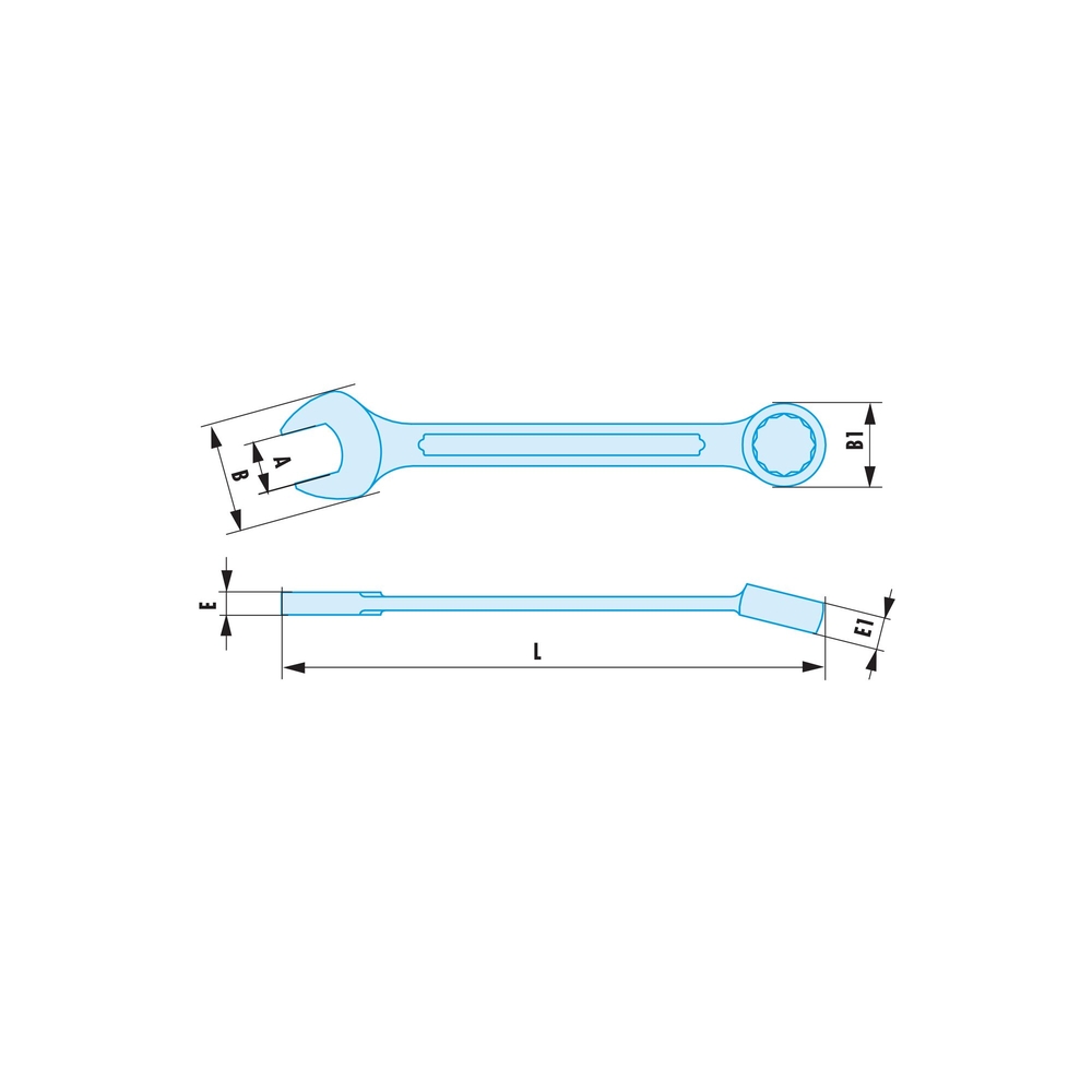 Clé mixte pouces 11/16'' SR antidéflagrant - FACOM - 440.11/16SR