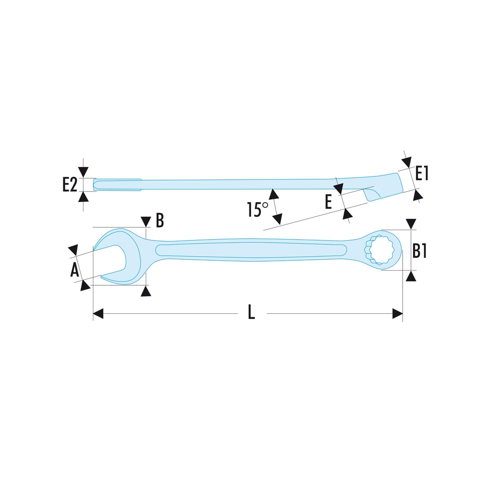 Clé mixte OGV 1/2' - SLS - FACOM - 440.1/2SLS