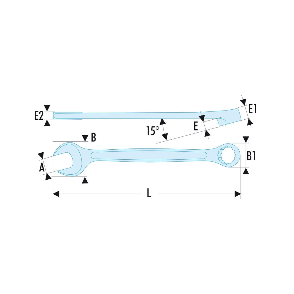 Clé mixte OGV 1'1/4 SLS - FACOM - 440.1P1/4SLS