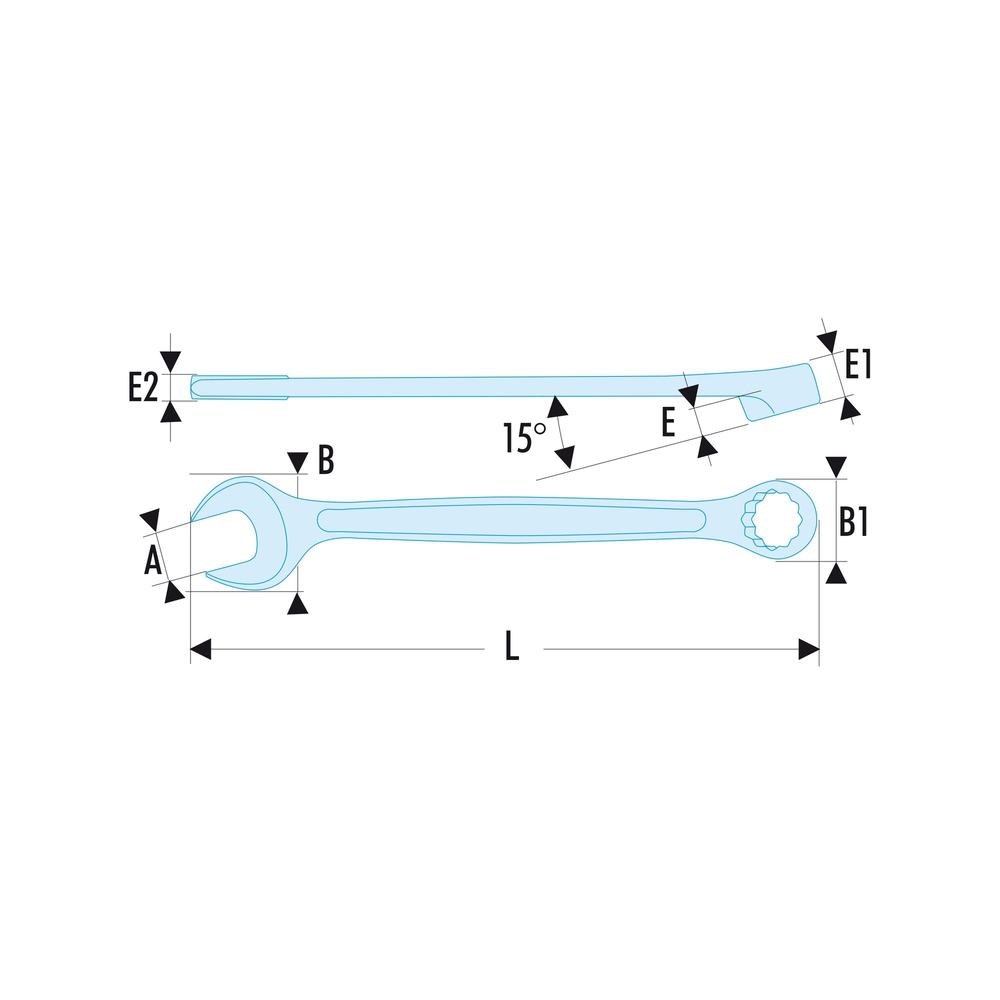 Clé mixte métrique 21 mm SLS - FACOM - 440.21SLS