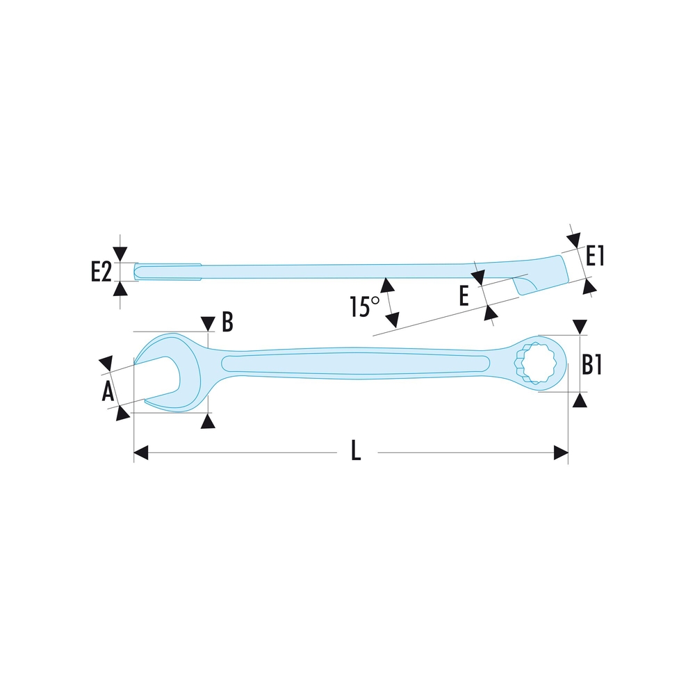 Clé mixte métrique 23 mm SLS - FACOM - 440.22SLS