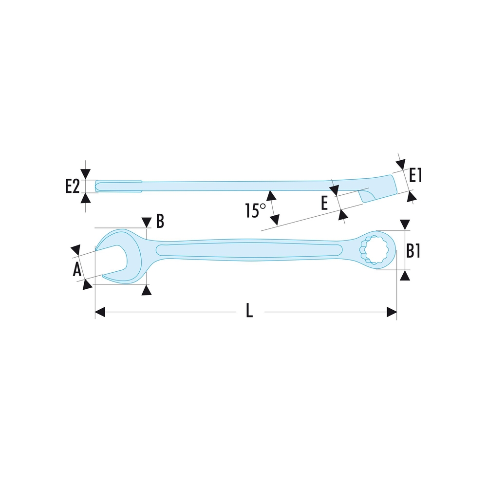 Clé mixte métrique 23 mm SLS - FACOM - 440.23SLS