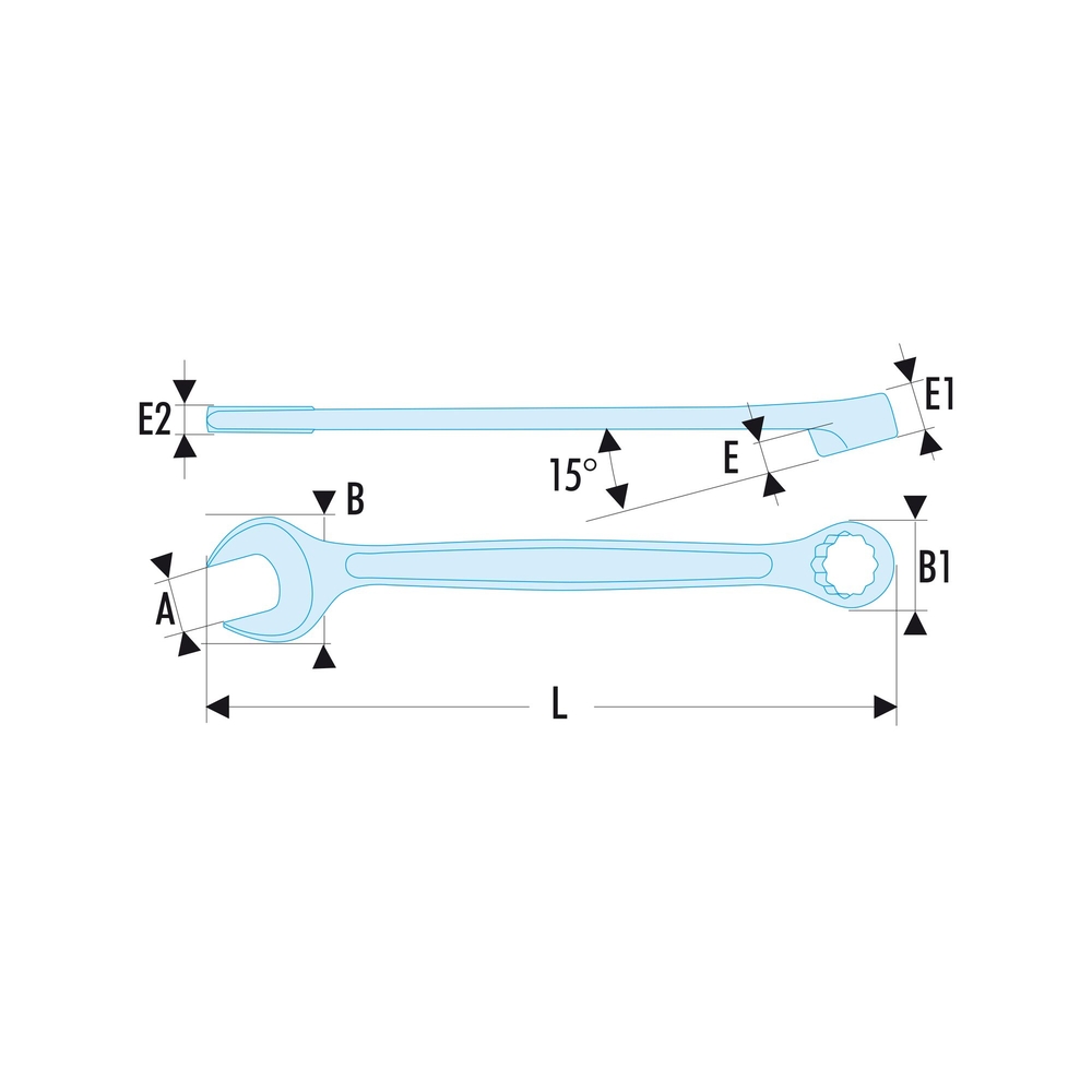 Clé mixte métrique 24 mm SLS - FACOM - 440.24SLS