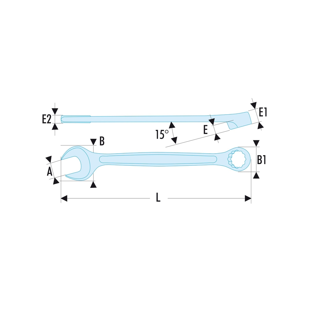 Clé mixte OGV 38 mm - FACOM - 440.38