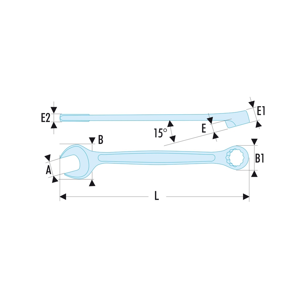 Clé mixte OGV 7/16' SLS - FACOM - 440.7/16SLS