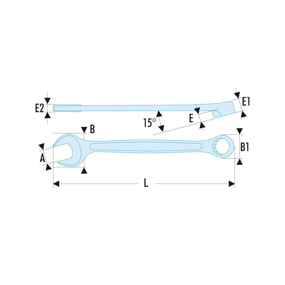 Clé mixte métrique 7 mm SLS - FACOM - 440.7SLS