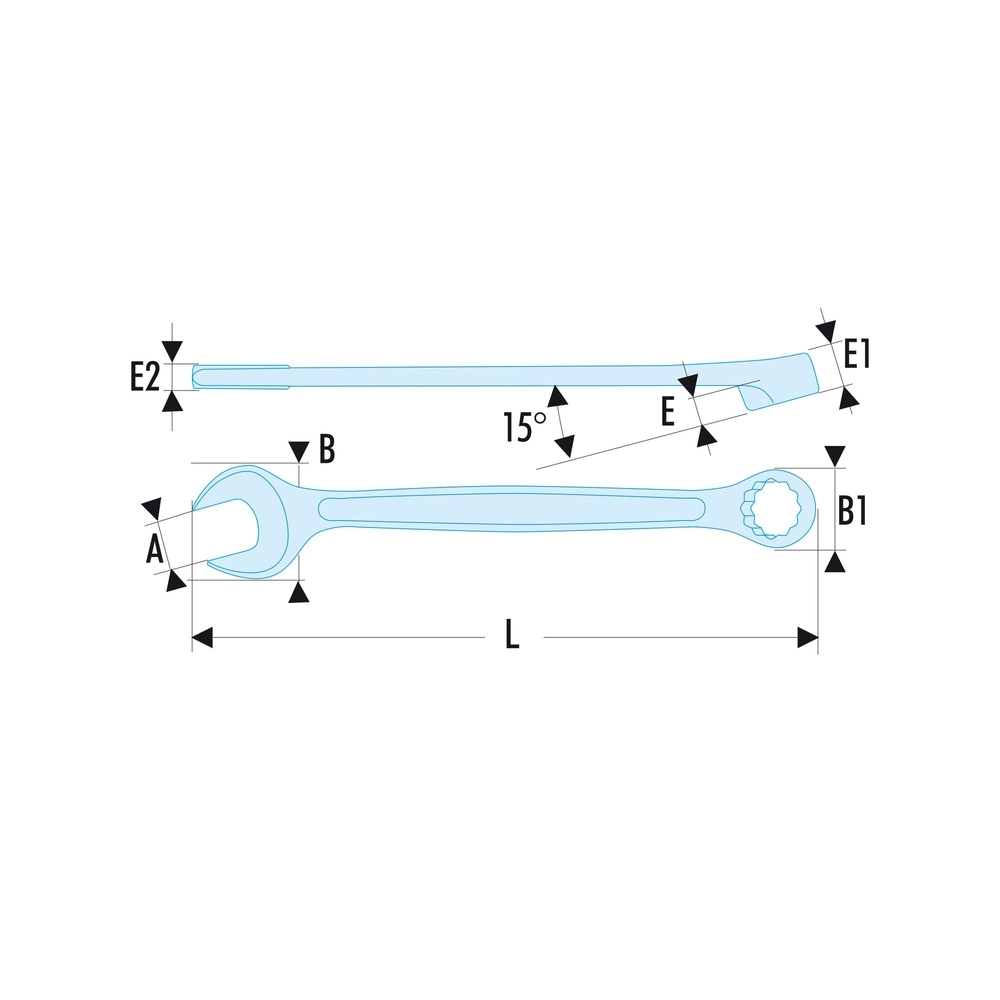 Clé mixte OGV 8mm SLS - FACOM - 440.8SLS
