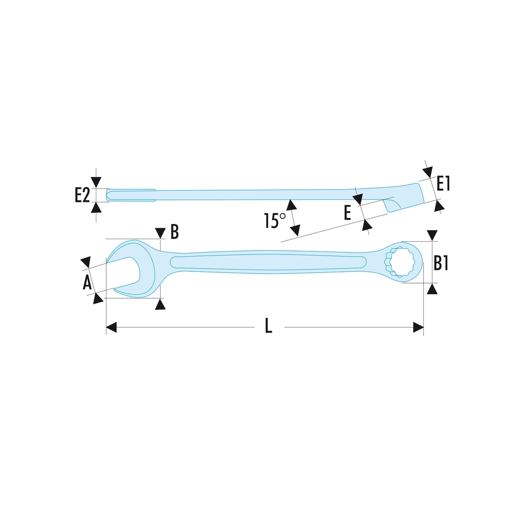 Clé mixte OGV 9/16' OGV SLS - FACOM - 440.9/16SLS