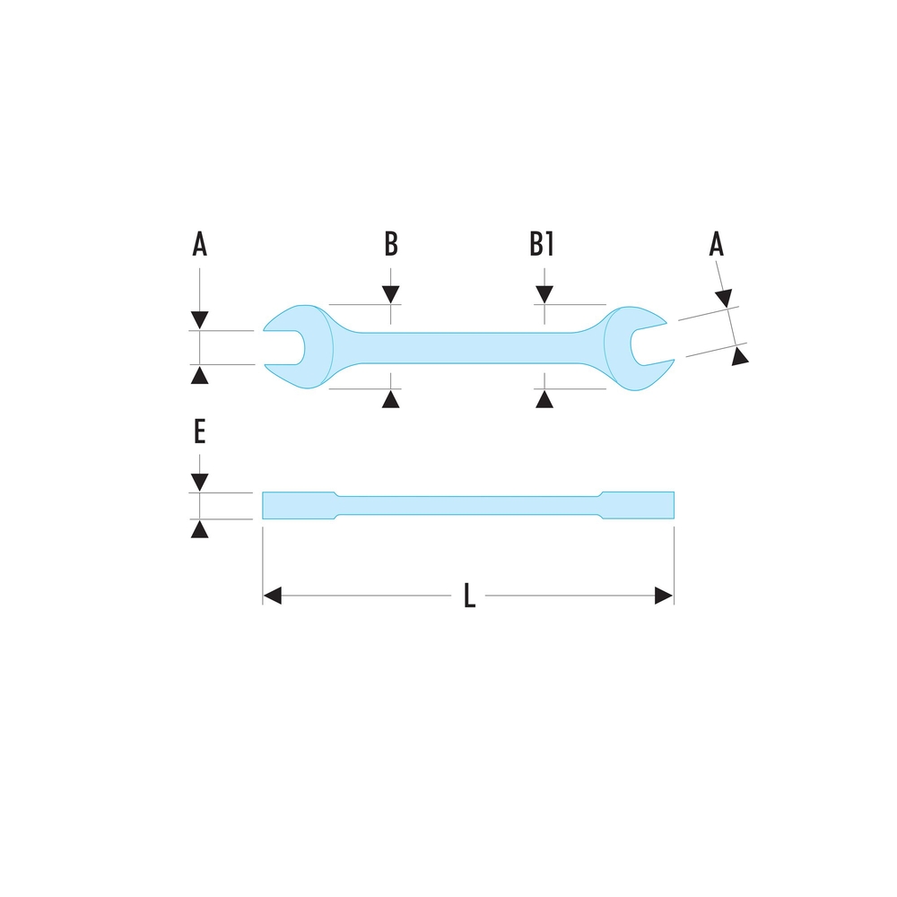 Clé à fourche 36 x 41 mm SLS - FACOM - 44.36X41SLS