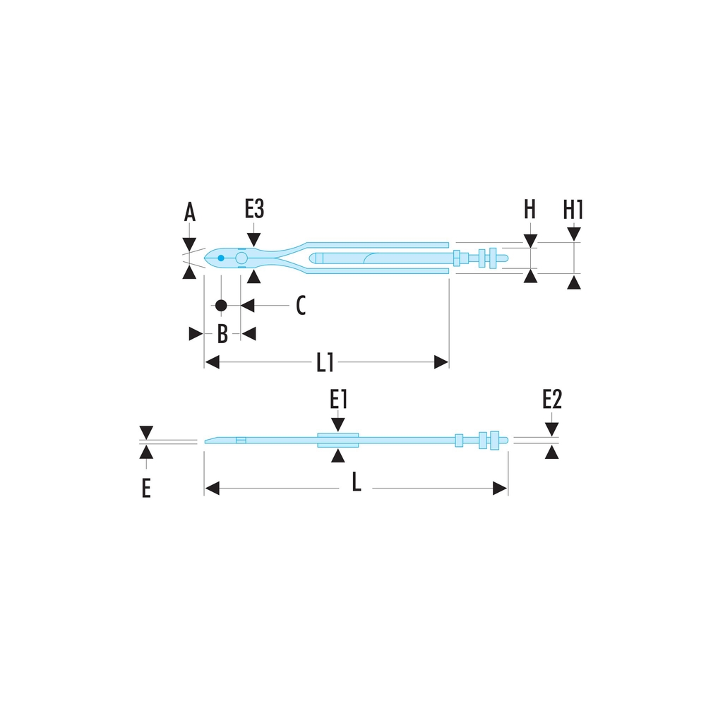 Pinces à freiner courtes 8