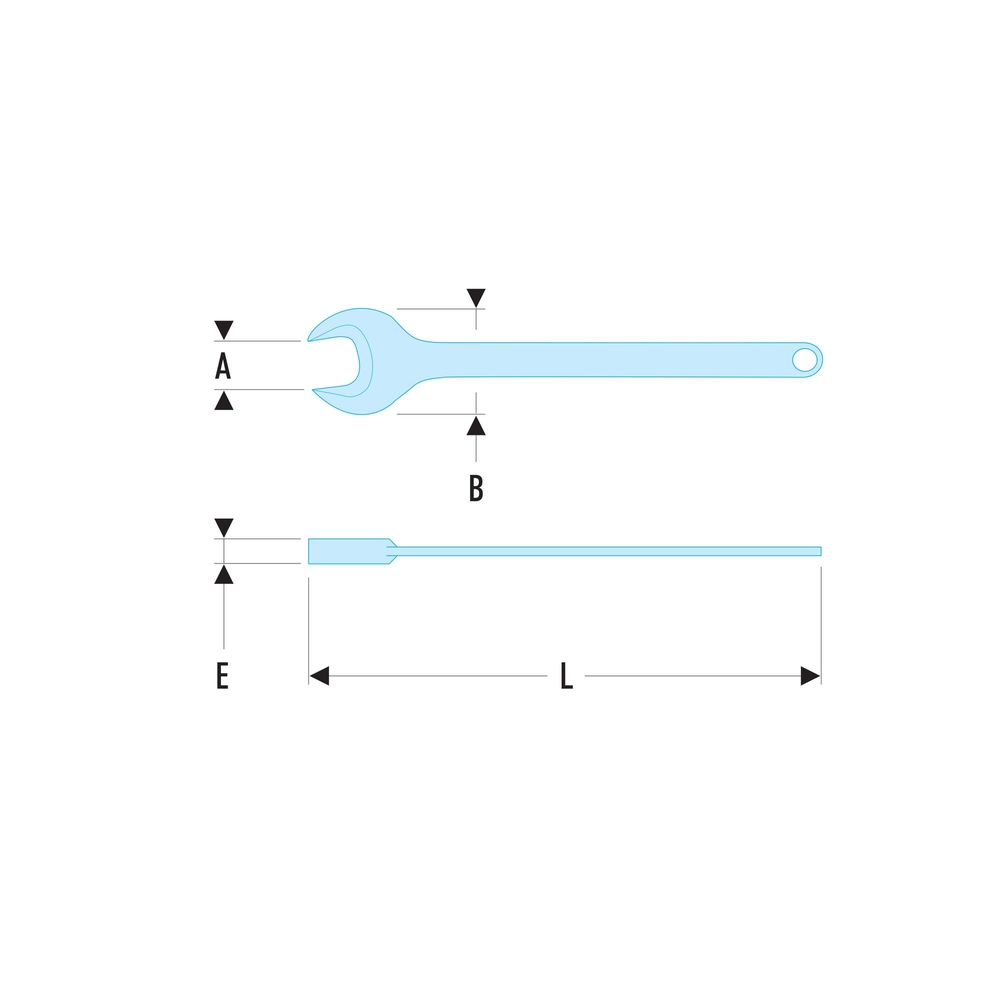 Clé à fourche simple 41 mm - FACOM - 45.41