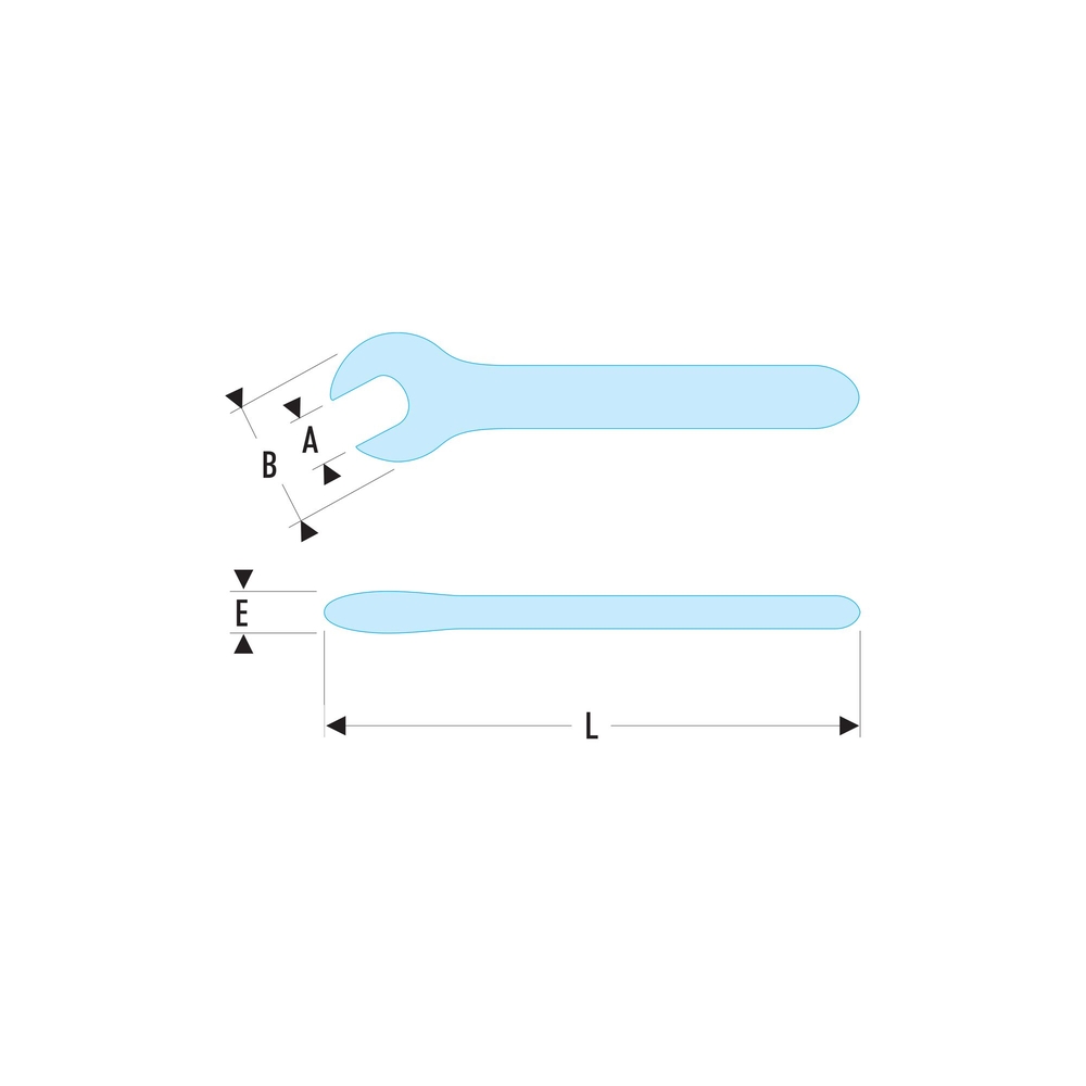 Clé à fourche isolée 1000 V 13 mm série VSE - FACOM - 46.13AVSE
