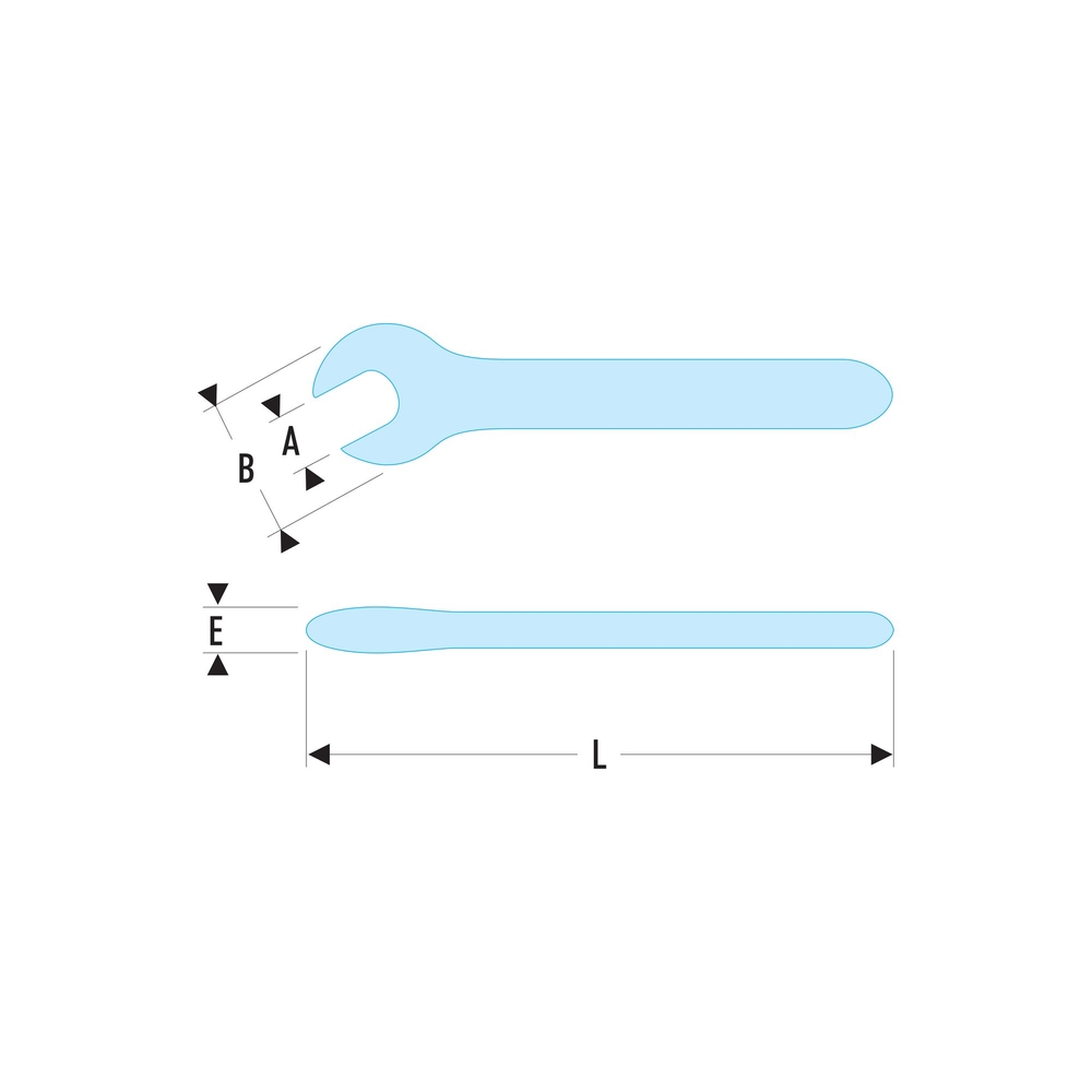 Clé à fourche isolée 1000 V 15 mm série VSE - FACOM - 46.15AVSE
