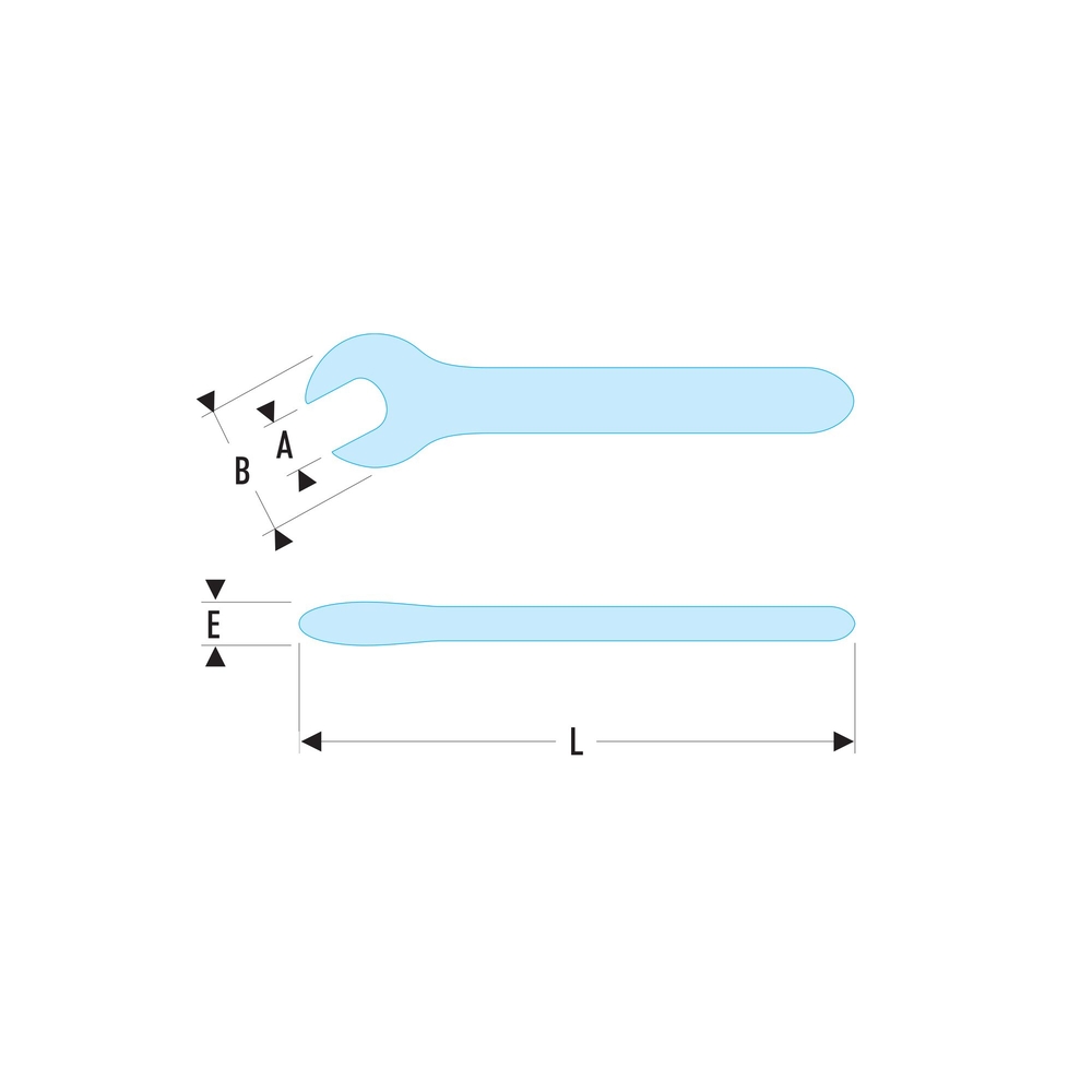Clé à fourche isolée 1000 volts 17 mm série VSE - FACOM - 46.17AVSE