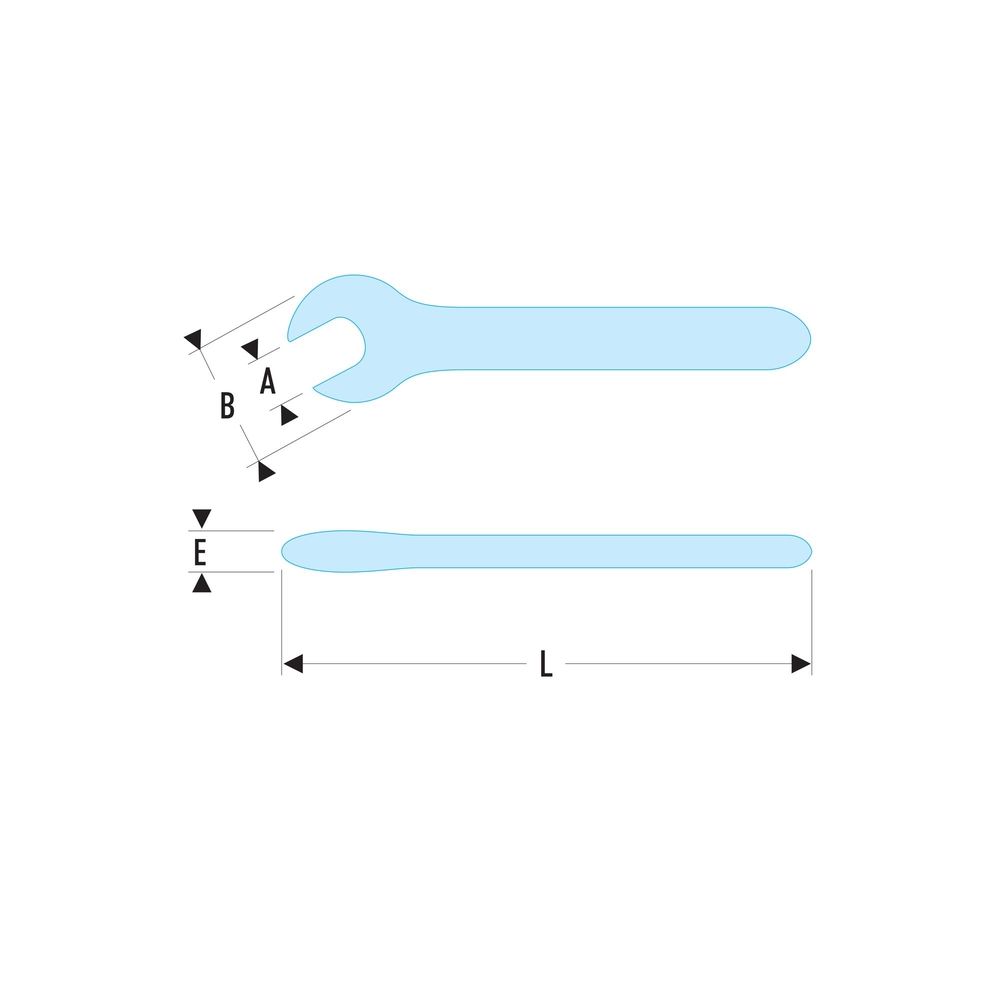Clé à fourche isolée 1000 volts 19 mm série VSE - FACOM - 46.19AVSE