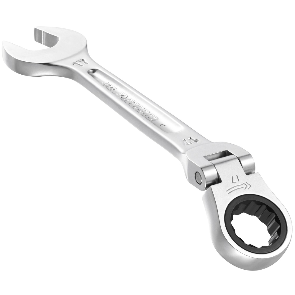 Clé mixte à cliquet articulée métrique 19 mm - Par 5 - FACOM - 467BF.19