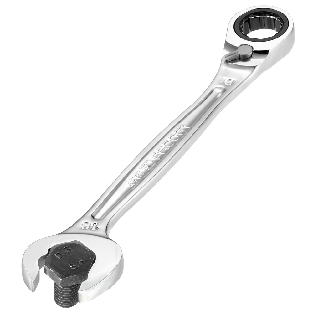 Clé mixte à fourches rapide à cliquet 18 mm - Par 5 - FACOM - 467BR.18