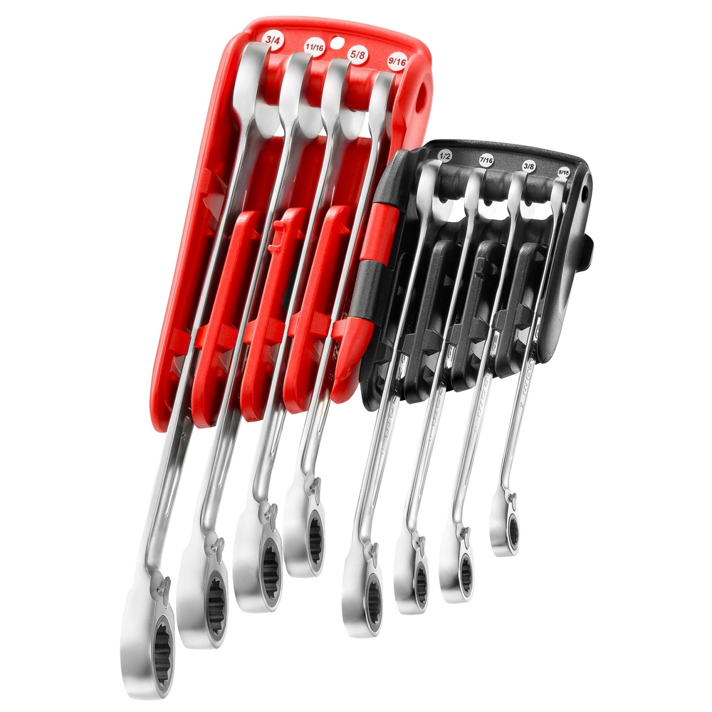 Jeu de 8 clés mixtes cliquet 5/6