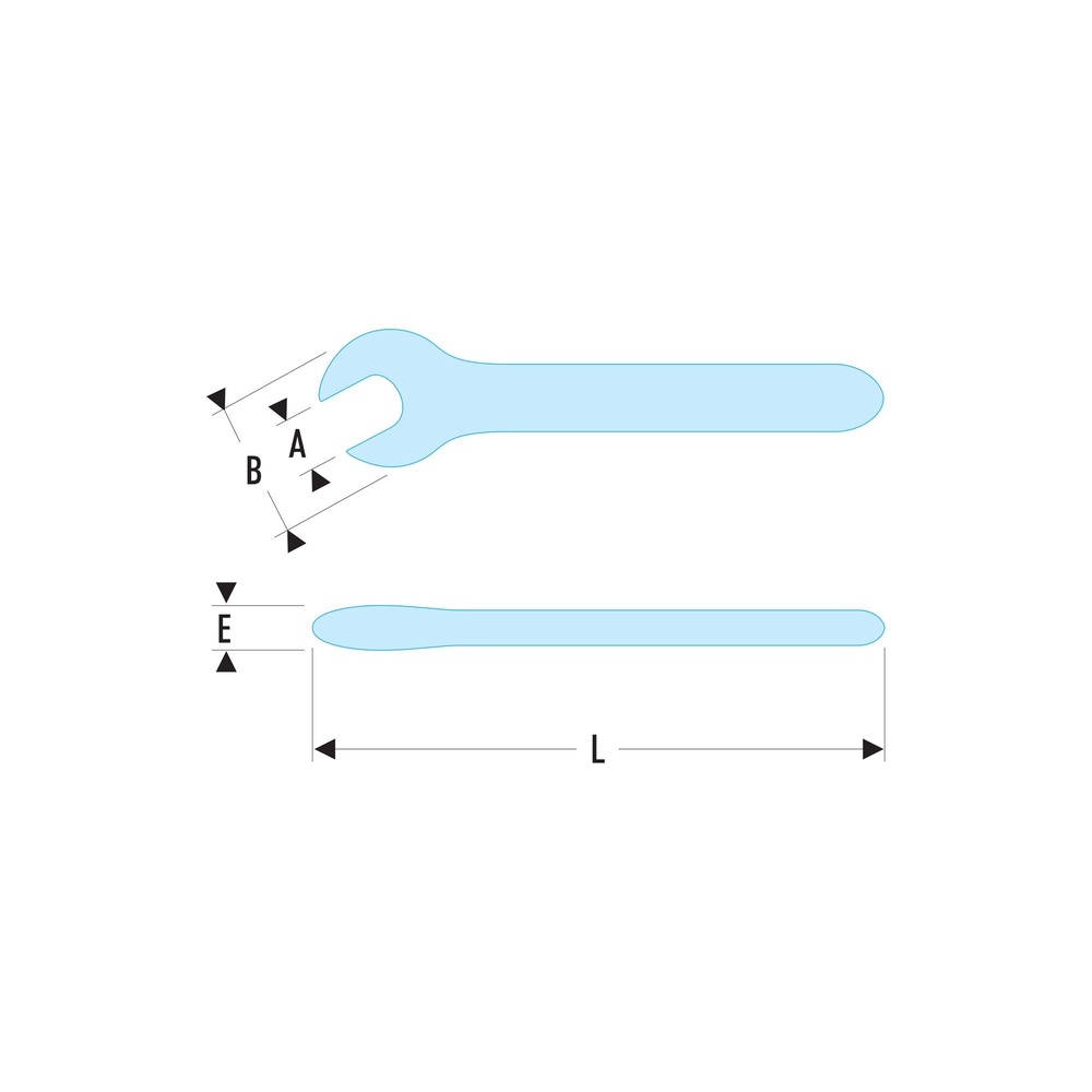 Clé à fourche isolée 1000 volts 9 mm série VSE - FACOM - 46.9AVSE