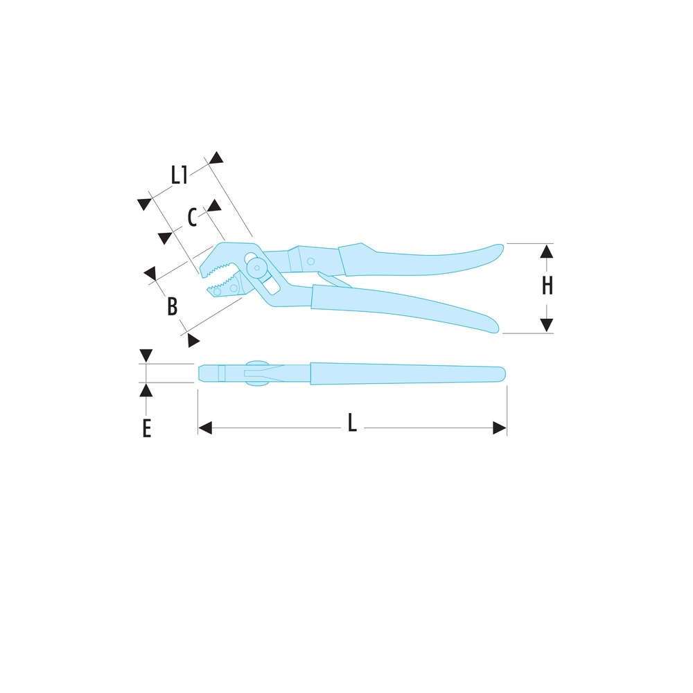 Pince multiprise automatique 23 cm - Par 5 - FACOM - 485.23