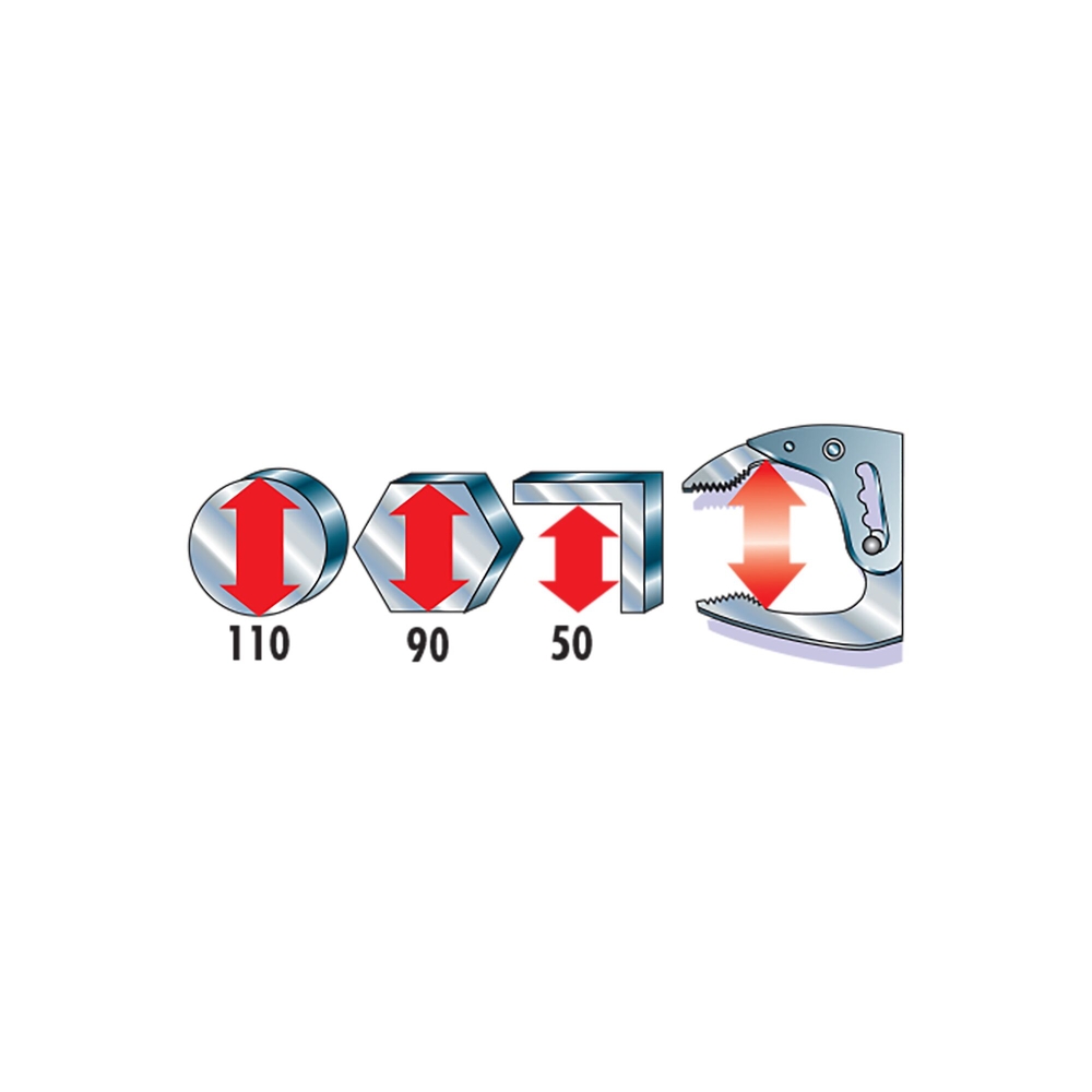 Pince-étau multiposition becs - Par 10 - FACOM - 506A