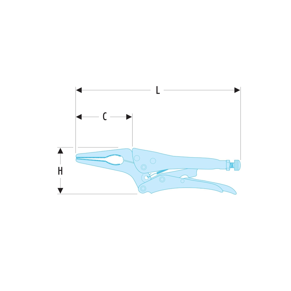 Pince-étau mono-réglage 517.6 - FACOM - 517.6