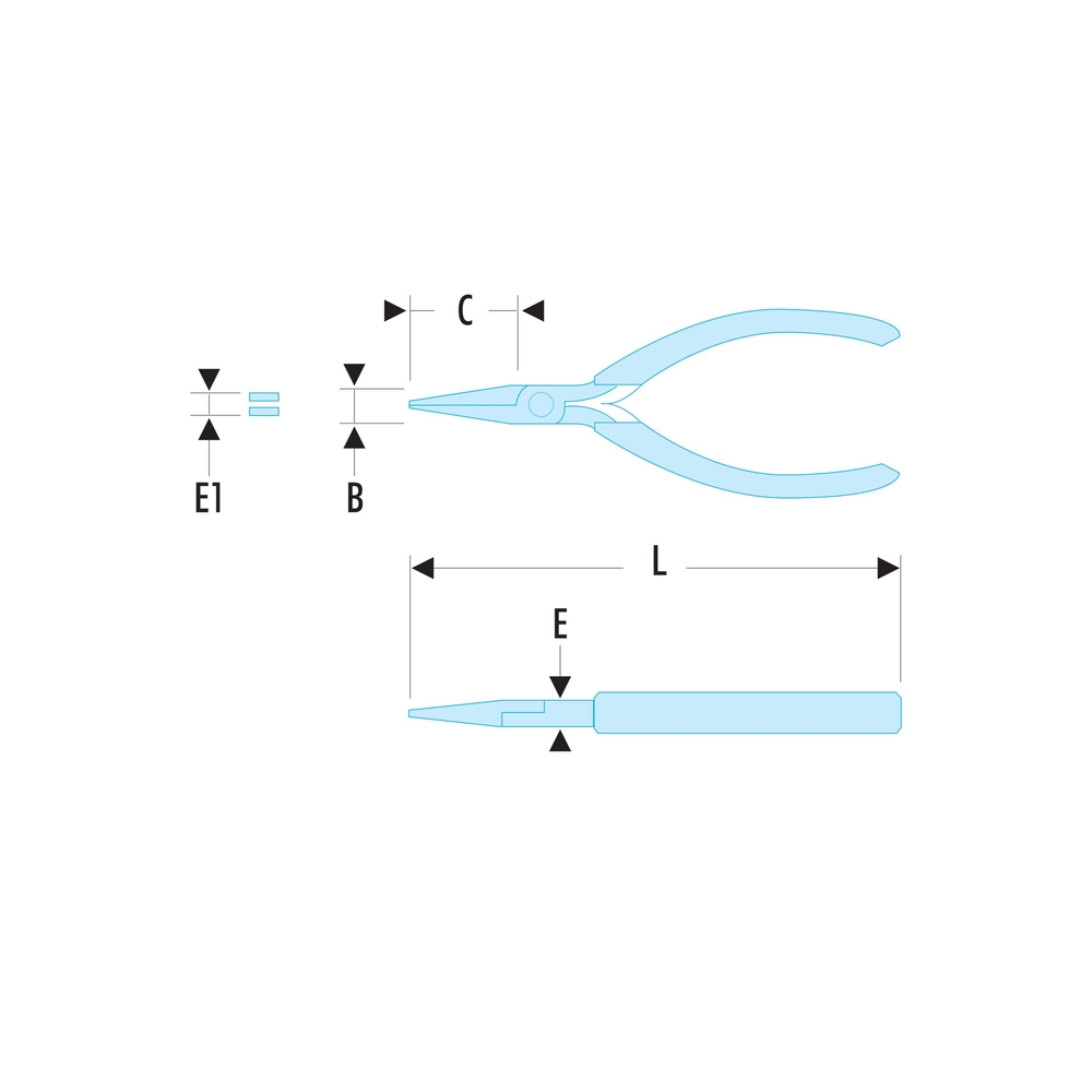 Clé polygonale longue contrecoudée inclinée 10° pouces - FACOM - 56L.7/16X1/2