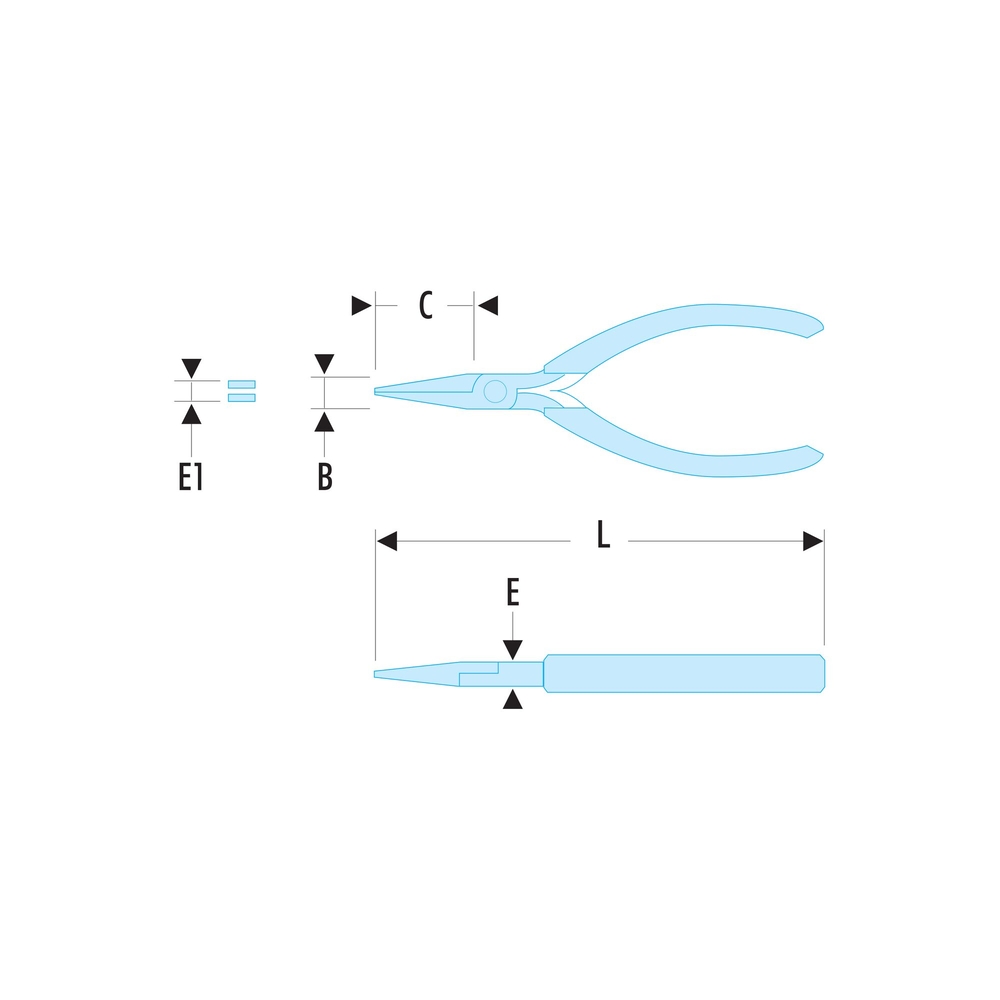 Clé polygonale longue contrecoudée inclinée 15° en pouces 11/16