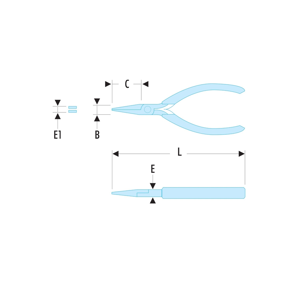 Clé polygonale longue contrecoudée inclinée 15° en pouces 1/2