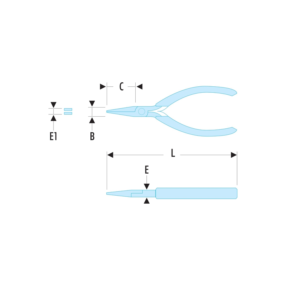 Clé polygonale longue contrecoudée inclinée 15° en pouces 1/4