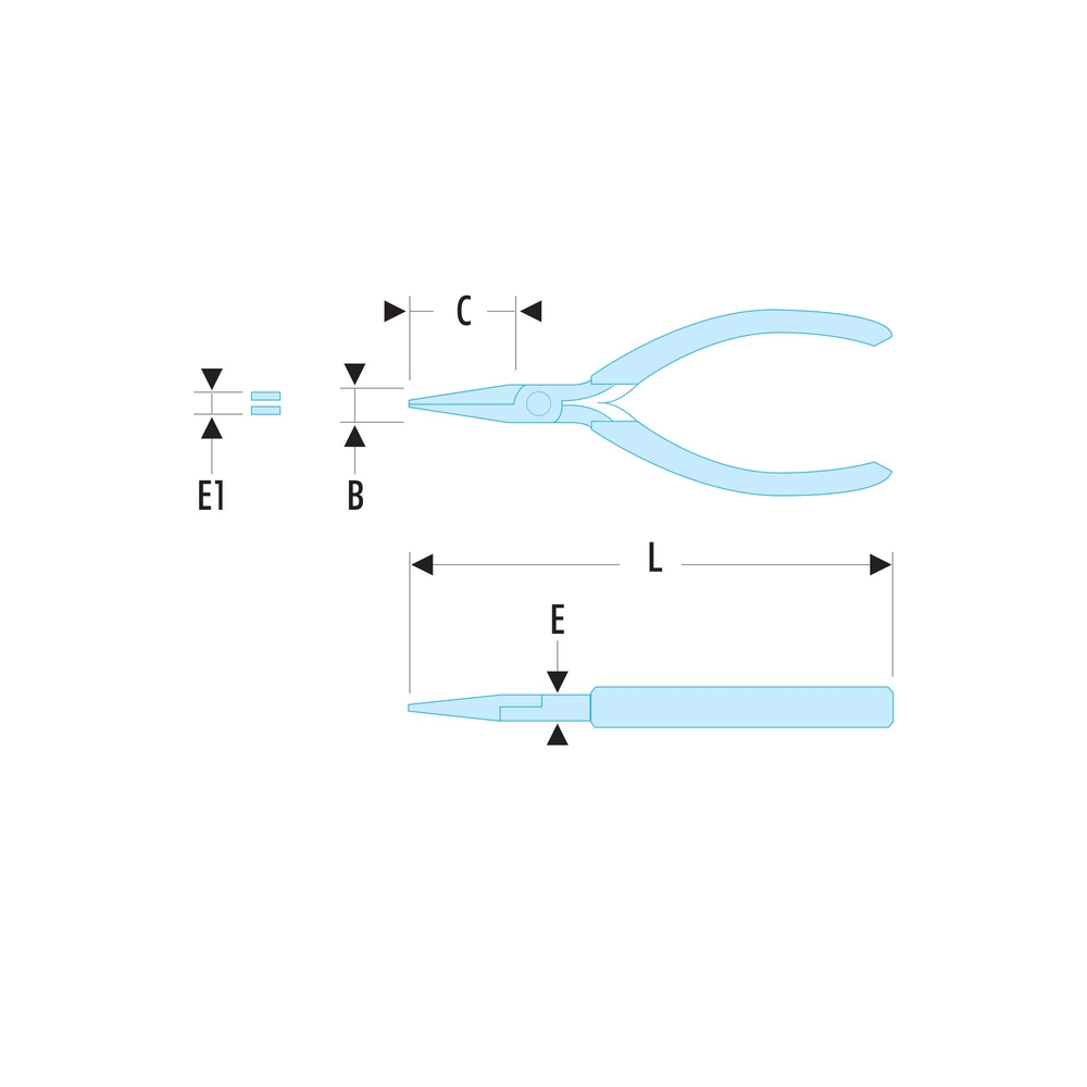 Clé polygonale longue contrecoudée inclinée 15° en pouces 5/8