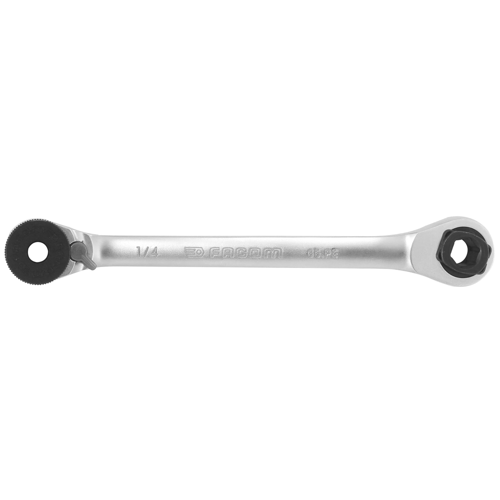 Clé à cliquet porte embouts 1/4