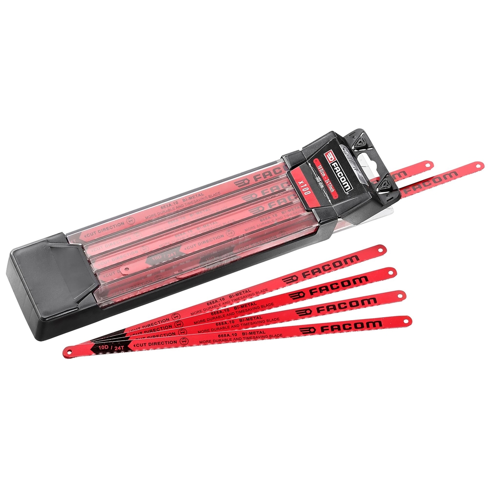 Lames de scie bimetal 10d/cm - Par 10 - FACOM - 668A.10