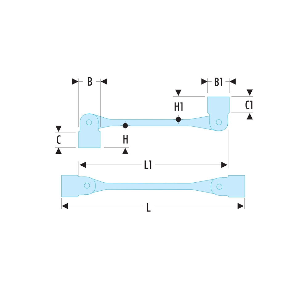 Clé à douilles articulées - FACOM - 66A.12X13