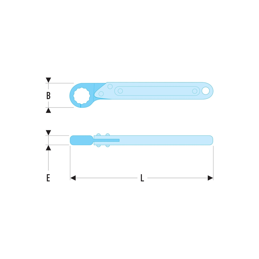 Clé à tuyauter à cliquet 9 mm - FACOM - 70A.9