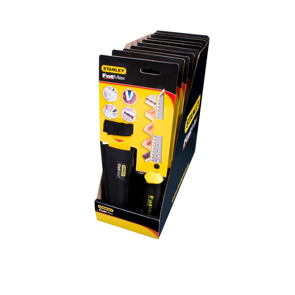 Scie à guichet spéciale panneaux de plâtre 150 mm + étui - Cutcase de 10 - 7-20-556 - STANLEY