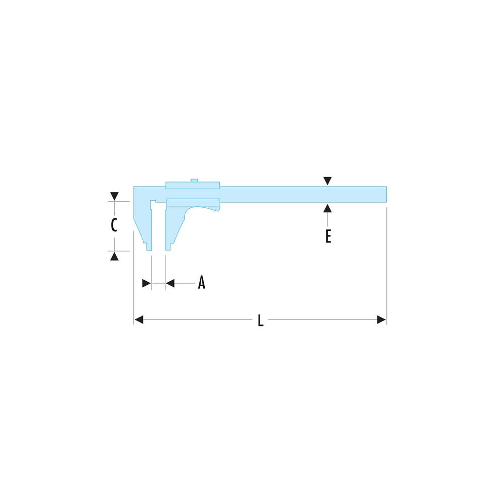 Pied à coulisse universel classe 0 - 300 mm - 1/50ème - FACOM - 805.S