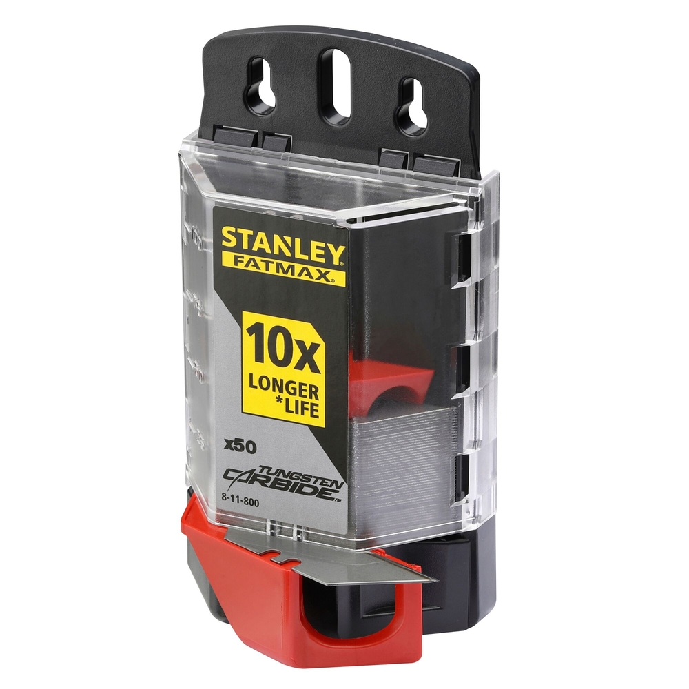 Lames de couteau au carbure de tungstène - 50 lames - Fatmax  - 8-11-800 - STANLEY