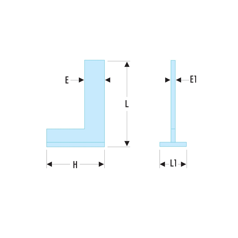 Équerre de précision à chapeau inox classe 0 - 150x100mm - FACOM - 819.150CLO