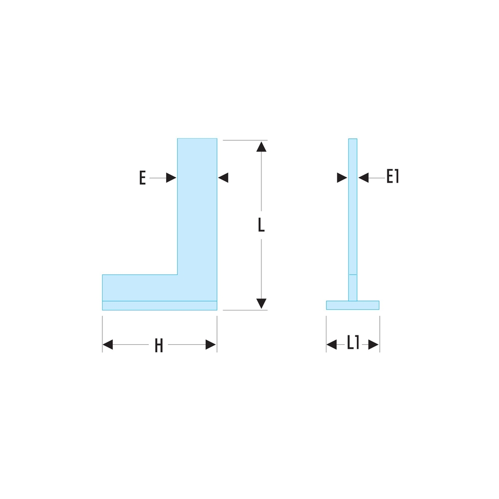 Équerre de précision à chapeau inox classe 0 - 300x200mm - FACOM - 819.300CLO